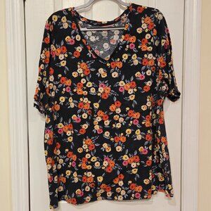 Lane Bryant floral perfect sleeve tee - Size 22/24
